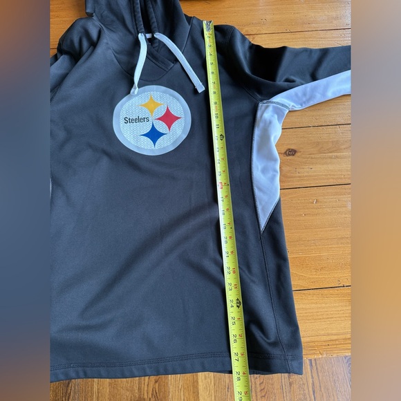 Pittsburgh Steelers TX3 Warm Fleece Lined NFL Team Apparel Women's Hoodie Black - Picture 12 of 13